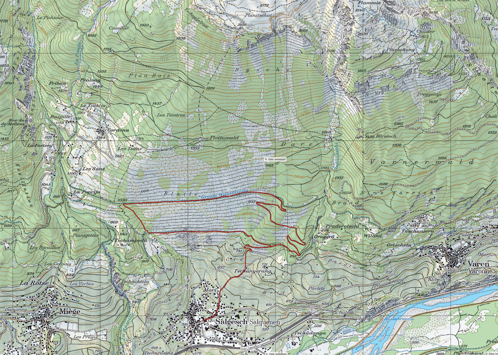 map Salgesch